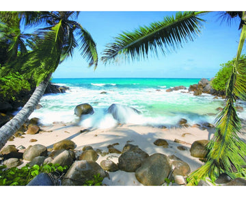 Ravensburger 1000 Piece Jigsaw Puzzle - Seaside Beauty, Unique Pieces, Softclick Technology, Blue, Model 19238