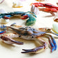 Higherbros Large Crab Toys Sea Life Animal Toys Ocean World Realistic Marine Animal Creature Action Figure, Birthday Cake Copper