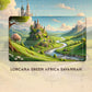 Wizcraft Gaming Paramint Lorcana Green Africa Savannah (Stitched)- Lorcana Playmat - Lorcana Mat, Lorcana Game Mat - Non-Slip Ru