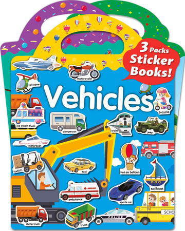 Walenced Reusable Sticker Book For Toddlers 2-4 Years, 3 Sets Stickers For Kids, Toddler Sticker Book Ages 1-3, 111 Pcs Toddler