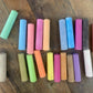 Vinny Van Gogh 20 Hot Colors Jumbo Sidewalk Chalk + Cute Tote bag > Toddlers Kids Adults > Safe Non-Toxic Washable Dustless > Aw