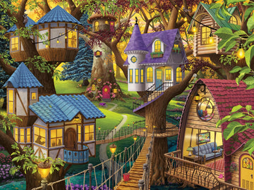 Ravensburger 1500 Piece Jigsaw Puzzle - Twilight in The Treetops, Cardboard, Multi Color, Model 12001009, Made in Germany