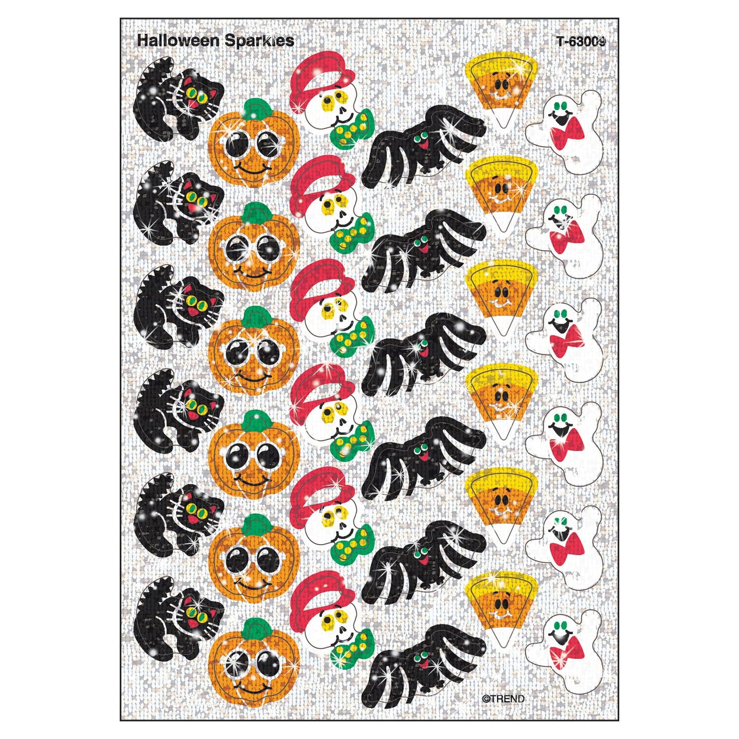 Trend Halloween Sparkles Sparkle Stickers, Classroom Incentives, 72 Count
