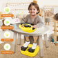 RedCrab Steering Wheels with Brake and Gas Pedals Toy for Kids,Simulated Driving for Toddlers with Light&Music, Pretend Driving
