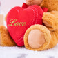 Stuffed Animal Teddy Bear  Holding Love Heart Plush Bears  I Love You Mom  Valentine's Day Gift  Love Gift for Mom  Girlfriends  Baby  8 inches