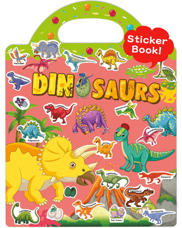 Benresive Reusable Sticker Book For Toddlers 2-4 Years, Fun Travel Stickers For Kids, Waterproof Sticker Books For Toddlers 1-3, Crafts Activities For Todddlers 1-3 2-4 3-5 - Dinosaurs