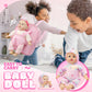 Smilesskiddo 12 Inch Soft Body Baby Doll For Toddlers With Take Along Doll Backpack Carrier Accessories, Baby Doll Clothes And B