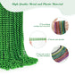 YAXINRUI 24 PCS St. Patricks Day Necklaces, Green Mardi Gras Christmas Bead Necklaces, 33'' St. Patrick's Day Green Beads St. Pa