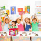 Tevxj 49 Pack Pet Valentine Cards Set - DIY Box for Kids, Classroom, Multi-Color, Cardboard, Model TE0587