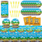 School Bus Birthday Party Supplies Back To School Decorations School Bus Theme Party Tableware Includes Plates Napkins Fork And