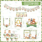 Wild One Party Decorations, 150 Pcs Jungle Animal Party Supplies Decor For Boy Girl Birthdays With Banners Cake Topper Cupcake T