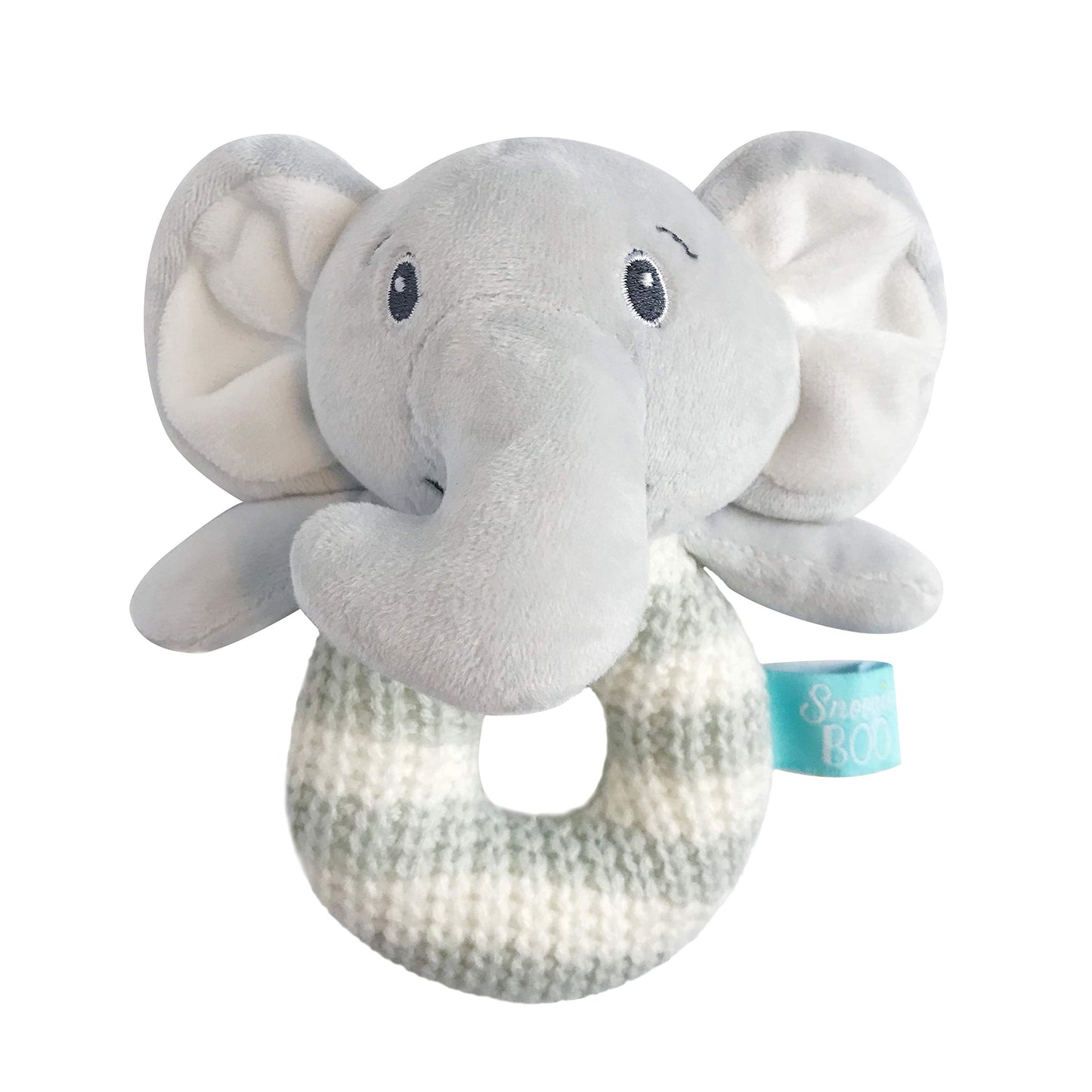 Happycare Tex Snoogie Boo Baby Premium Soft Knit Blanket And Toy Rattle Set