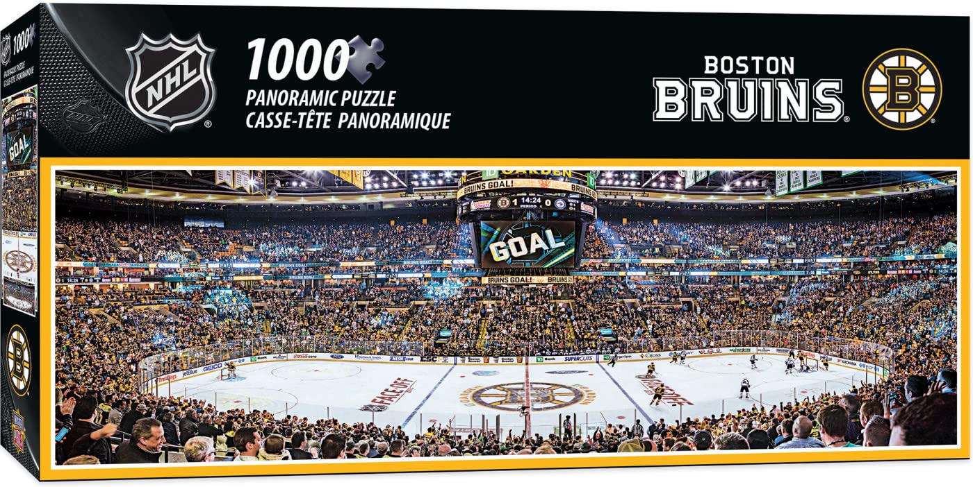 Masterpieces 1000 Piece Sports Jigsaw Puzzle - Nhl Boston Bruins Center View Panoramic - 13''X39''