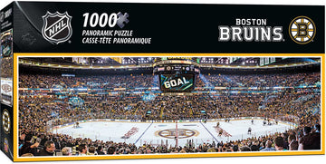 Masterpieces 1000 Piece Sports Jigsaw Puzzle - Nhl Boston Bruins Center View Panoramic - 13''X39''