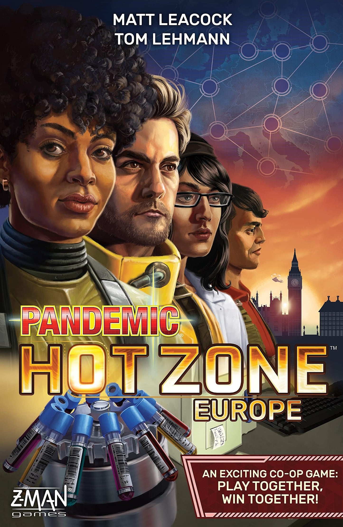 Pandemic Hot Zone: Europe Board Game - Cooperative Disease-Fighting Adventure, Strategy Game For Kids And Adults, Ages 8+, 2-4 P