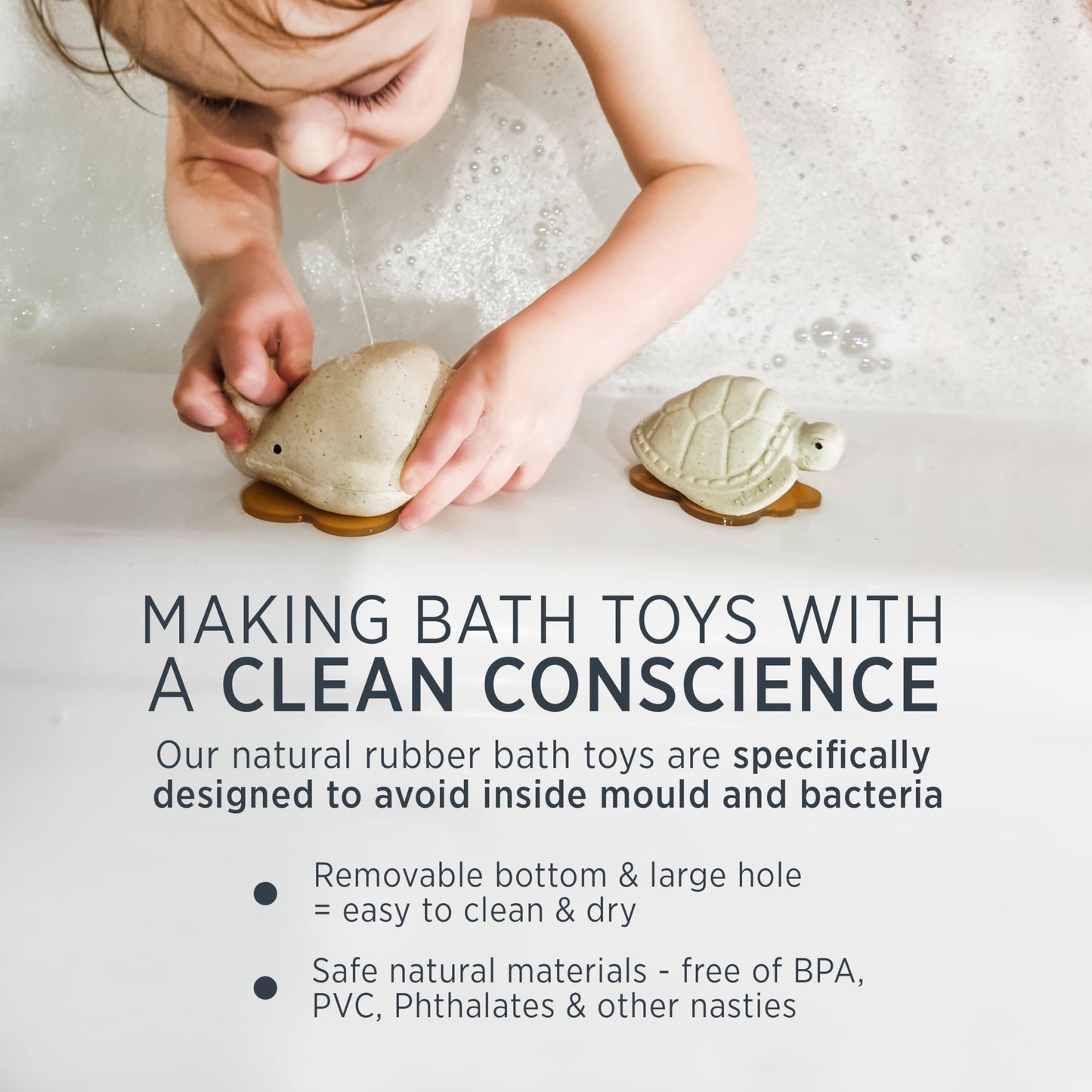 Hevea Squeeze'N'Splash Bath Toys (Duck)