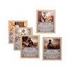 Tabletop Monthly Professions Victory Point Cards With Bricklayer, Stonemason, Farmer, Shepherd And Lumberjack, Compatible With C