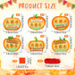 Lineshading 30 Sets Pumpkin Thumbprint Patch Craft for Kids Create Your Own Thanksgiving Pumpkins Welcome to My Thumb-Kin Patch