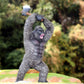 Gemini&Genius King Kong Toys Display  Rampage Toys Gorilla with 2Pcs Replaceable  Battle Axe  Hand-Painted  Animal Collectible  Details Unique Model.