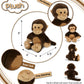DolliBu Monkey Plush - Super Soft Stuffed Animal  Cute Brown Wildlife Animal Plush  Adorable Fluffy Stuffed Animal for Boys and Girls  Stuffed Zoo Animals Plush Gift for Babies  Kids  mature-themeds - 9 Inch