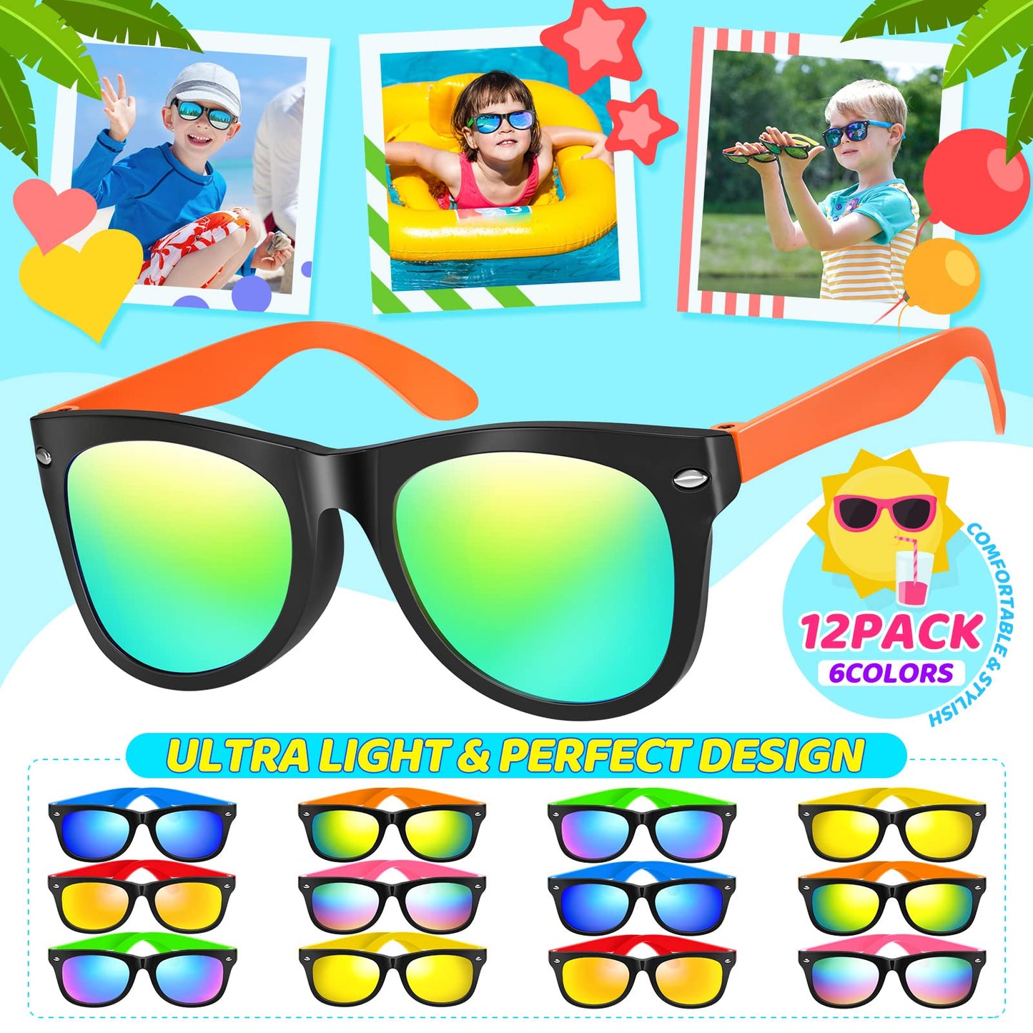 Pool Party Favors Beach Party Favors - 60 PCS Pool Toys For Kids Ages 3-8 Beach Balls Bulk, Sand Bucket and Shovels Set, Kids Su