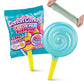 Oosh Slime Cotton Candy Color Mix Surprise By Zuru (Yellow Handle Blue Slime) Scented Fluffy, Soft And Stretchy Slime, Non-Stick Blue Lolipop And Yellow Handle