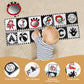 Vicloon Black And White High Contrast Baby Toys, 0-6 6-12 Months Soft Baby Book,Infant Tummy Time Toys,Baby Cloth Activity Crinkle Folding Educational Activity Cloth Book Suitable For Boys Girls