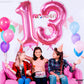 Katchon, Hot Pink 13 Balloon Numbers - Giant, 40 Inch | Hot Pink 13Th Birthday Balloons For Girls | 13Th Birthday Decorations For Girls | Hot Pink Number 13 Balloons | Hot Pink 13 Birthday Decorations