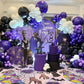 Kalor 22 Inch Purple Mylar Balloons, 10 Pcs Large 4D Giant Round Foil Balloon Big Mirror Metallic Balloons For Birthday Party Baby Shower Gender Reveal Supplies