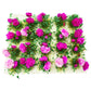 Prettylife 20Pcs Miniature Flower Cluster Grass Flower Tufts For Mini Dollhouse Fairy Garden Railway Simulated Static Scenery Micro Landscape Model (Rose)