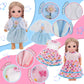 6-Pack 12 Inch Baby Doll Clothes Set - Seasonal Outfits with Dresses & Accessories | Machine Washable Pretend Play for Girls 3-5 | Complete Learning Dress Up Gift Set