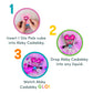 Glo Pals X Sesame Street Water-Activated Bath Toy With 6 Reusable Light-Up Cubes For Sensory Play (Abby Cadabby, Cubes With Character)