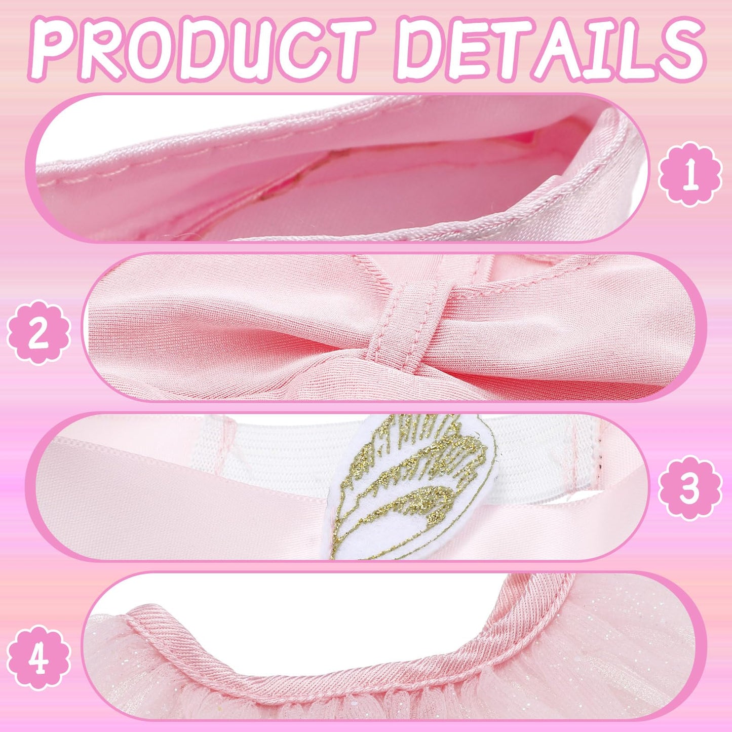 Kajaia 8 Pcs 18 Inch Doll Ballet Ballerina Outfits 18 Inch Doll Clothes and Accessories Ballet Tutu Dance Dress Ballet Shoes Headband Doll Clothes Gifts