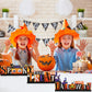 3 Pieces Halloween Table Decorations Pumpkin Table Centerpiece Boo Spooky Wood Sign Trick or Treat Witch Hat Table Decor for Hal