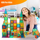 Bmag Magnetic Tiles, Building Blocks For Toddlers, 3D Magnet Building Blocks With 1 Car, Stem Educational Learning Building Blocks For Kids Children, Stacking Montessori Toys Gifts For Boys Girls