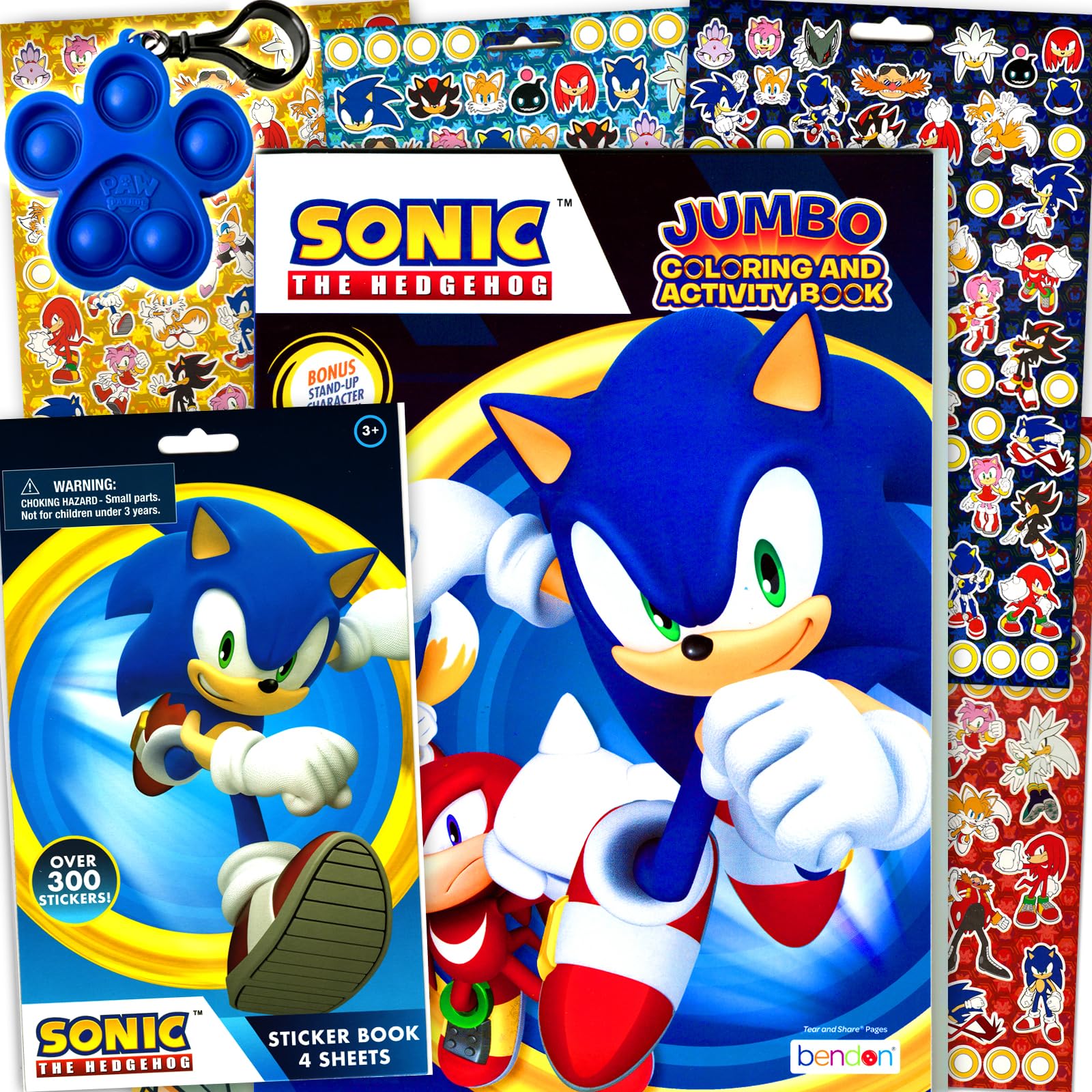 Sonic The Hedgehog Coloring Activity Book and Sticker Set for Kids