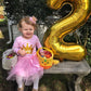 40 Inch Gold 16 Balloon Numbers, 16Th Birthday Decorations For Girl Boys, Number 16 61 Balloons, Large Foil Mylar Balloons For B