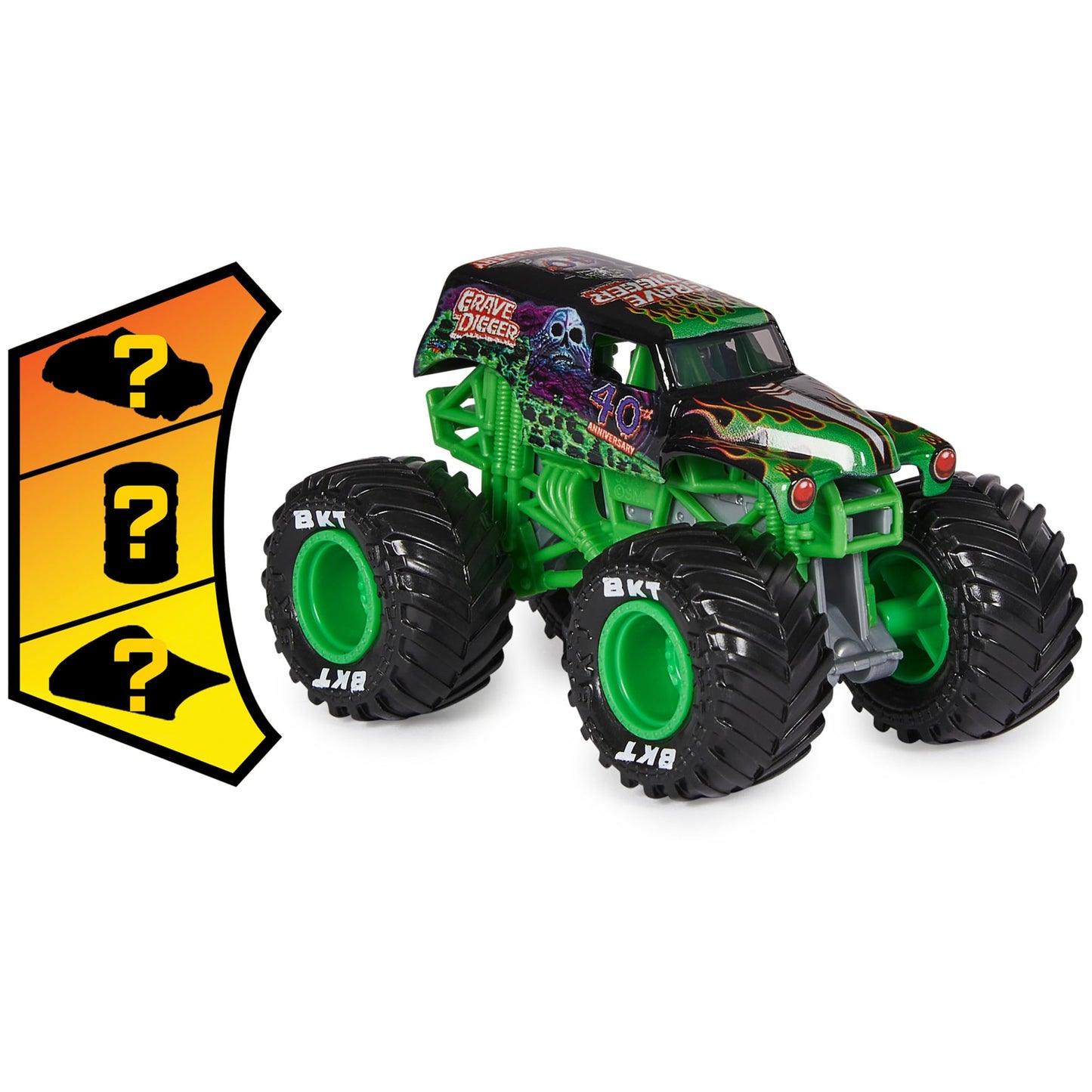 Monster Jam Grave Digger Die-Cast Monster Truck, 1:64 Scale, Multicolor, Kids Toys for Ages 3+, Model 20136968-6044941