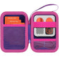 Lebakort Hard Case Compatible with Yoto Mini Kids Audio Music Player Children Speaker Plays Audiobook Cards Radio (Purple+ Rose 
