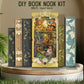 Criolpo Book Nook Kit - Diy Doll House Booknook With Led Lights For Adults And Teens, Perfect Halloween Bookshelf Decor, 3D Wood