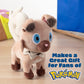 Pok?mon 8 Rockruff Plush - Officially Licensed - Generation 7 Sun and Moon Dog Figure - Authentic Soft Stuffed Animal Toy - Valentine's Day & Easter Basket Stuffer Gift for Kids  Boys  Girls - 2+
