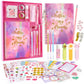 Vertoy Diy Journal Kit For Girls - Journaling Toys Set For Teen Kids, Art Crafts Scrapbook Diary Supplies Set, Ideal Gifts For 8 9 10 11 12 13 14 Year Old Teens