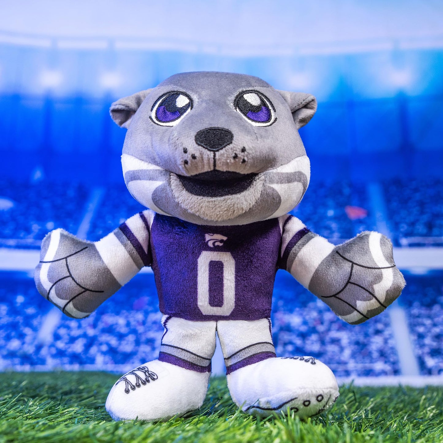 Bleacher Creatures Kansas State Wildcats Willie The Wildcat 8' Ncaa Mascot Kuricha Sitting Plush - Soft Chibi Inspired Mascot