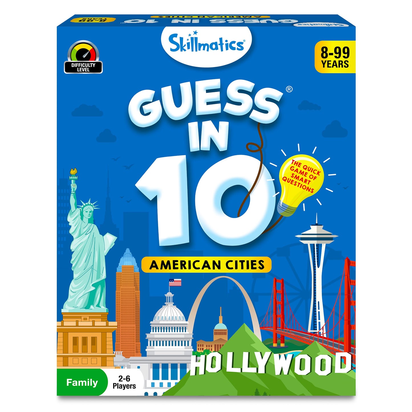 Skillmatics Guess In 10 American Cities, Perfect For Boys, Girls, Kids, And Families Who Love Card Games, Educational Toys & Games, Gifts For Ages 8, 9, 10 And Up