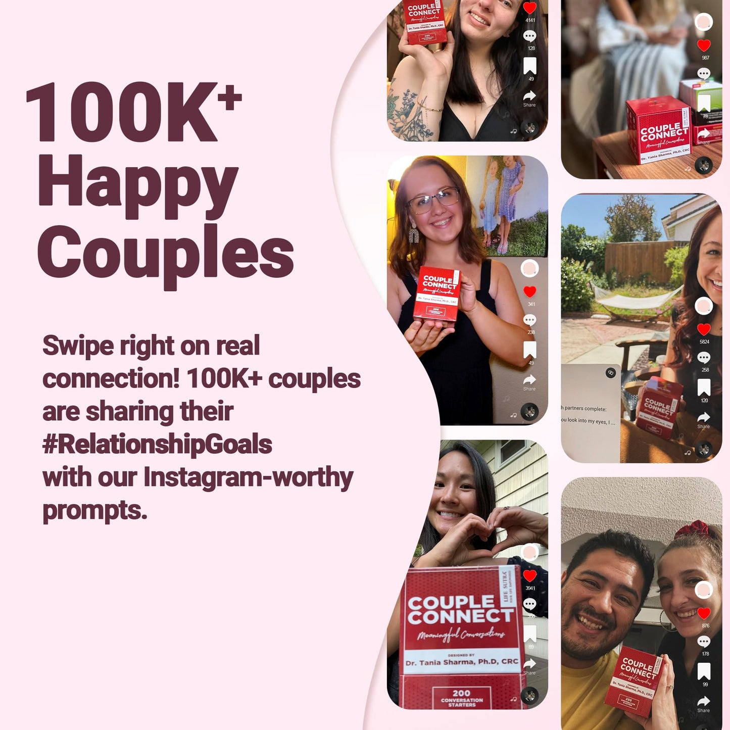 Life Sutra Couples Games - 400 Cards for Date Night, Romantic Gift for Married Couples, Cardstock, White, Model CRCRC001