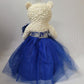 KINNEX COLLECTIONS SINCE 1997 20'' Teddy Bear with Elegant Dress (Centerpiece) ~ B16631N-15 (Royal Blue)