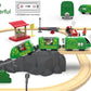 Toy Train Set For Wooden Tracks, Battery Operated Train For Toddlers, Motorized Train With Dinosaur Train For Kids, Electric Train Toy Compatible With Thomas & Friends, Brio