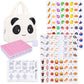 Drizzle 129 Tiles Seaside Escape Blocks Game 30Mm - Instruction Manual Panda Bag - Dog & Food & National Flag & Vegetables Patte