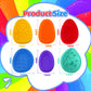 Fidget Sensory Toys For Kids Adults 6 Pc Easter Basket Stuffers Silicone Worry Stone For Autism Adhd Teens Silent Calm Down Toy
