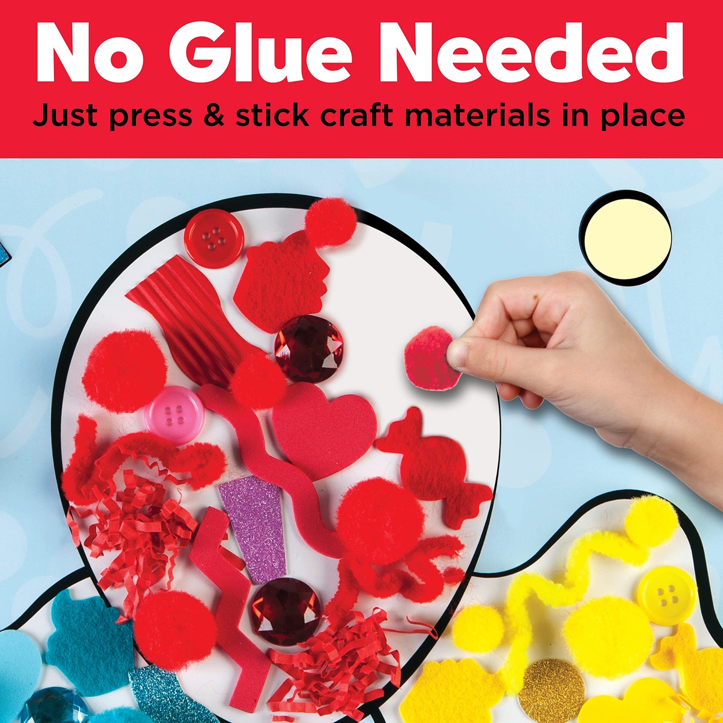 Creativity For Kids Sticky Wall Art: Balloons - Arts And Crafts For Kids Ages 3-4+, Toddler Learning Toys